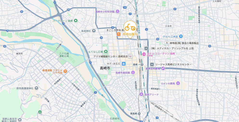 群馬県　店舗一覧